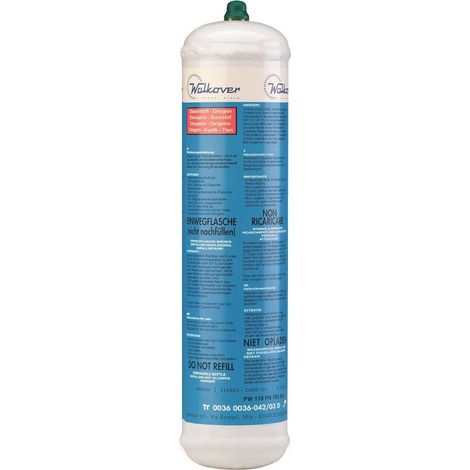 Botella de ox铆geno 110L'no recargable KEMPER GROUP 571KEM