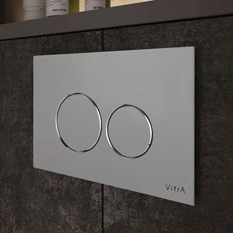Vitra Root Round Dual Flush Plate - Chrome (1/3)