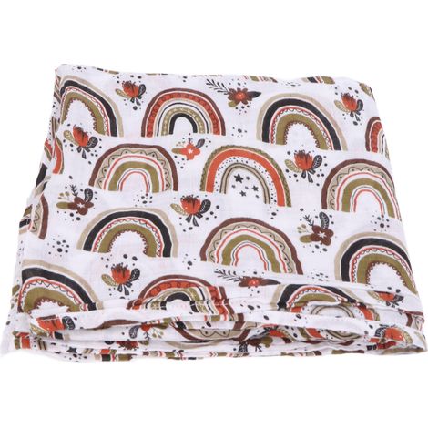 Couverture d'emmaillotage bébé respirante en coton - Couverture de réception pour nouveau-nés garçons et filles SMT098-S112 (1/5)