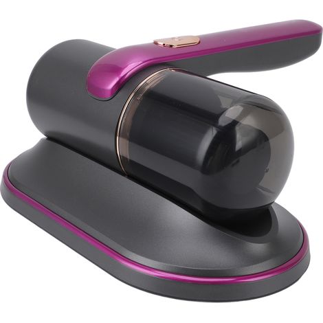 Aspirateur de lit sans fil violet, haute efficacité, 2 vitesses, aspiration puissante, avec réservoir à poussière amovible de 185 ml. (1/5)
