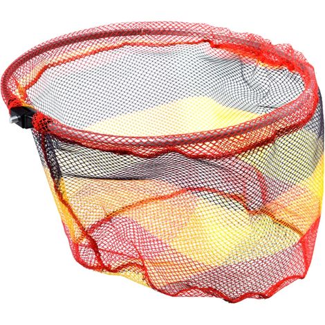 Épuisette pliante en alliage d'aluminium, cadre robuste, filet nylon coloré, tête de filet de pêche (1/5)
