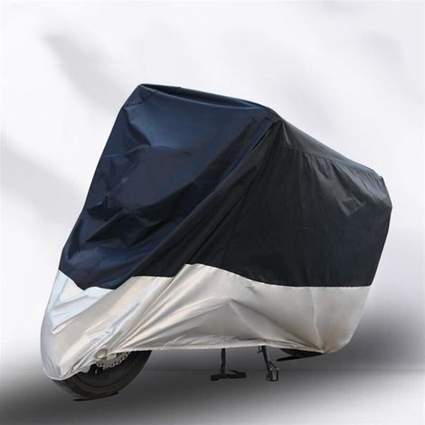 Telo coprimoto universale 210D per esterni, protezione solare per pioggia e neve, impermeabile, per interni, con fori per lucchetto, copertura motore per scooter, 265x105x125 cm (1/4)