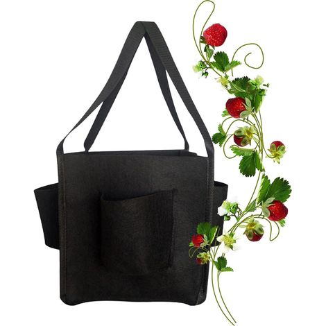 aus Stoff für Erdbeeren im Freien 5 Gallonen Pflanzentaschen