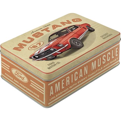 Maxi boîte métal vintage Ford Mustang American Muscle