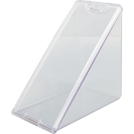 Sandwichbehälter aus Kunststoff, leicht zu reinigen, transparente, dreieckige, auslaufsichere Aufbewahrungsbox für den täglichen Gebrauch. (1/5)