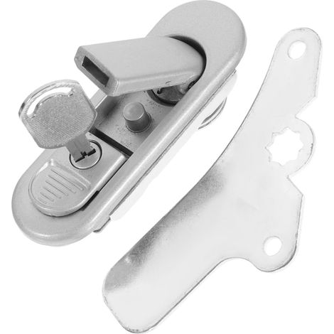 Verrou plat en alliage de zinc, léger et, pour armoires électriques (1/5)