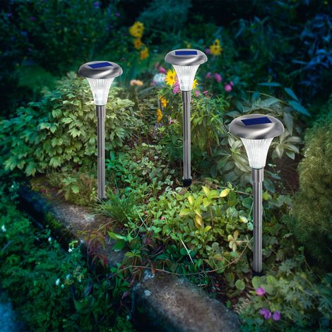 Lot de 3 lampes solaires Capri Duo Lampadaire couleur lampe solaire décorative, esotec 102068 (1/3)