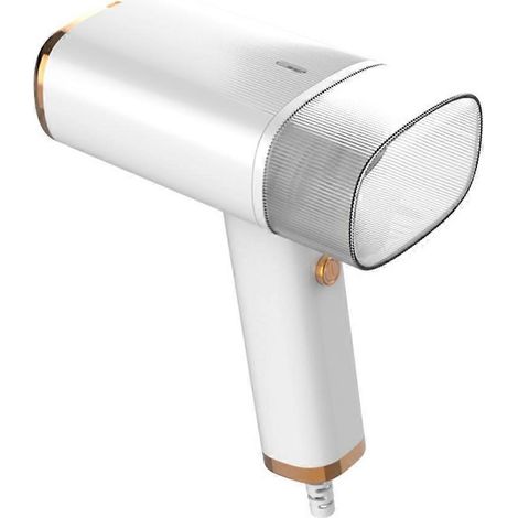 Défroisseur vapeur portable pliable 120 ml, chauffe rapide 1000 W, idéal pour les voyages, prise UE, blanc (1/5)