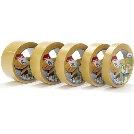 GEKO Professionelles Washi-Papierband “MSK Washi” für den Innen- und Außenbereich, wasserbasierter Klebstoff, 19mm x 50m