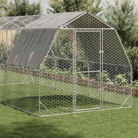 Maison Exclusive - Hühnerstall mit Dach 2,5x6x2,25 m Verzinkter S