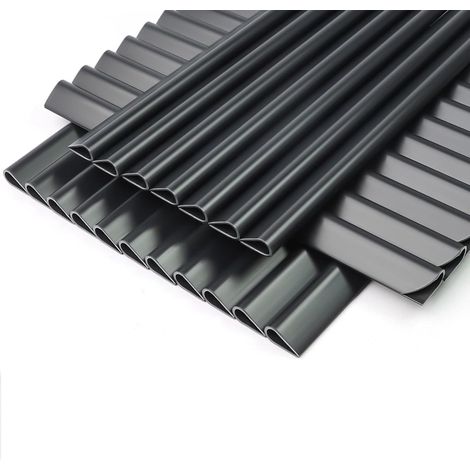 40 Pièces Rail de Serrage pour Brise-Vue, Clip Brise Vue pour Double Grillage avec 1 Paquet Serre-Câbles, Clips de Fixation Brise-Vue en PVC pour Jardin, Balcon, Clôture (1/5)