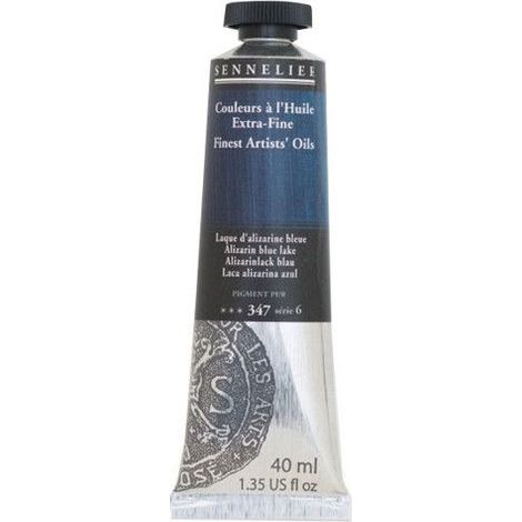 Couleurs à l'huile - Sennelier - Alizarine Bleu Lake - 40ml - Pigments naturels - Finition satinée