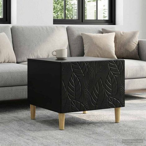 vidaXL Coffee Table Black 50 x 49 x 40 cm Engineered Wood (1/5)
