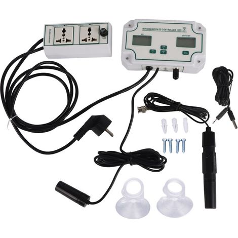 3-in-1 PH EC TEMP Water Quality Tester, Automatic Identification Tester with WIFI and Alarm Function, 230V EU Plug (1/5)