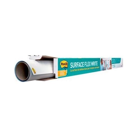 Post-it Pizarra adhesiva blanca 121,9 x 242 cm flexible (1/4)