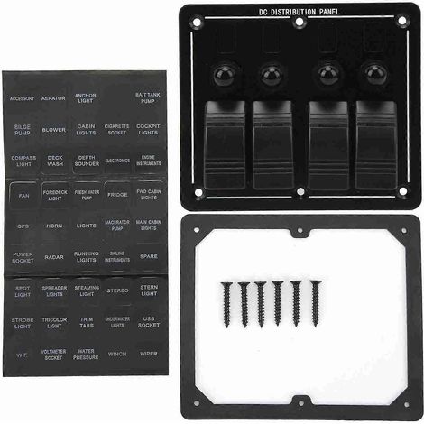 4-Funktions-Wippschalter 12-24V IP66 wasserdicht mit LED-Anzeige für Wohnmobile, Geländewagen, Motorräder, Boote, UTVs und Jeeps. (1/5)