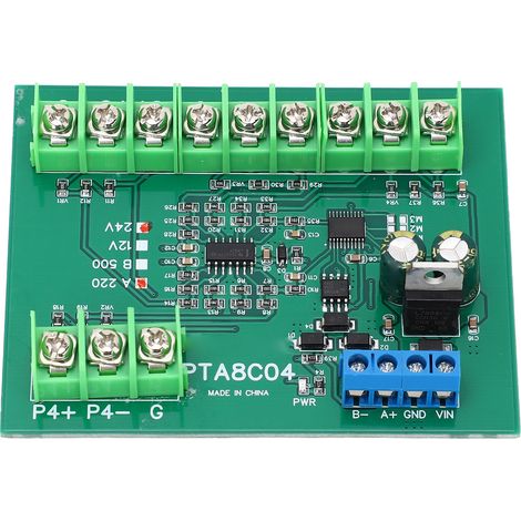 4 Channel PT100 RTD RS485 Temperature Sensor Board Temp Acquisition Module Resistance Collector A220 -40-220℃ DC24V