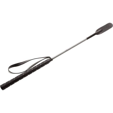Rosso - Frustino corto in nylon a punta stretta e manico in gomma lunghezza 50 cm