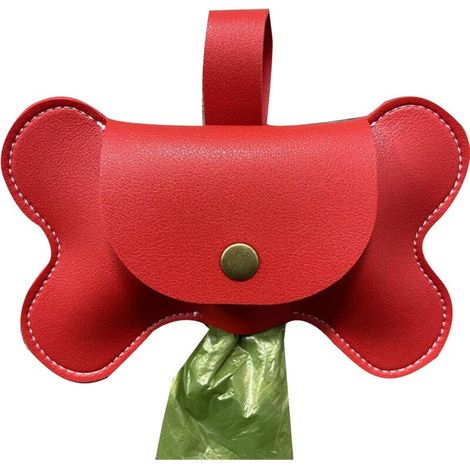 Distributeur de sacs à déjections canines avec porte-laisse intégré, boîte d'exercice robuste et portable pour animaux de compagnie