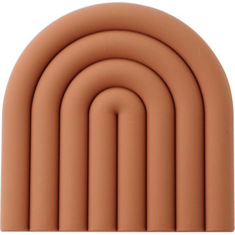 Dessous de verre en silicone, maniques résistantes à la chaleur en forme d'arc-en-ciel, tasses isothermes antidérapantes, protège-table, porte-tasses, accessoires de cuisine de qualité alimentaire (1/5)