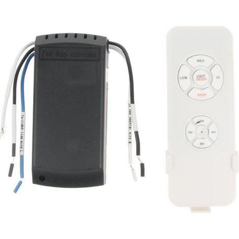 Kit Télécommande De Ventilateur De Plafond Universel Récepteur + Télécommandes (1/4)