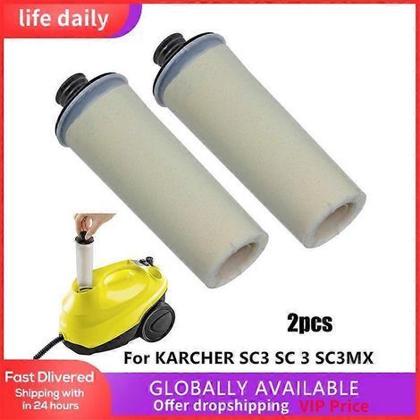 Lot de 2 filtres de détartrage pour nettoyeur vapeur robot Kärcher SC3/SC3MX Easyfix - Pièces détachées pour la maison (1/2)