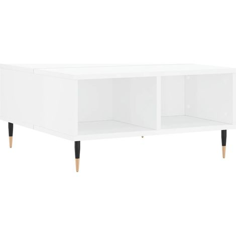 Maison Exclusive - Mesa de centro madera de ingeniería blanco bri