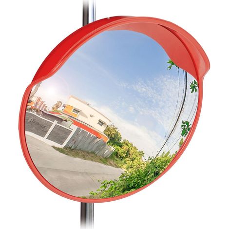 Verkehrsspiegel 60 cm rot 883