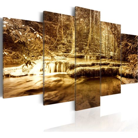 Tableau Imprimé "En Plein Air Cascade" 50 x 100 cm (1/2)