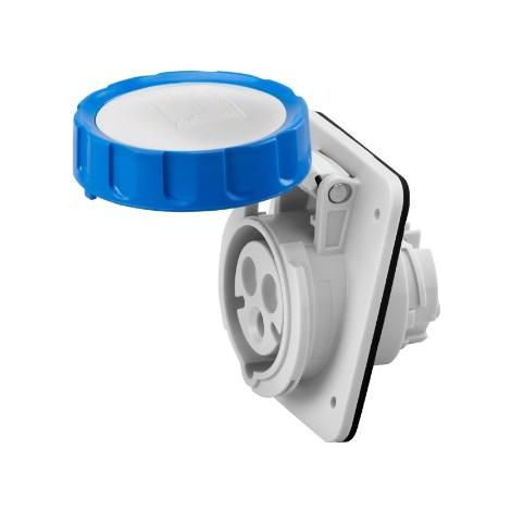 SOCLE PRISE 10° HP IP67 2P+T 32A 230V 6H GEWISS GW62238H