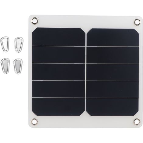 Panneau solaire portable 15W USB haute efficacité - Banque d'énergie solaire 5V pour camping, randonnée, vélo (1/5)