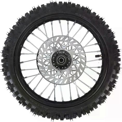 14-Zoll-Vorderradsatz mit 60/100-14- oder 25-14-Reifen, Schlauch, 15-mm-Felge, Achse und Bremsscheibe für 125-, 140-, 150- und 160-cm³-Pitbikes. (1/4)