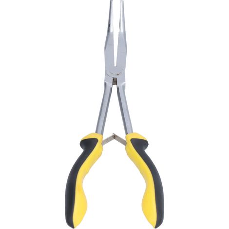 SK-285B Pinces à bec courbé 27,9 cm 60° en acier au vanadium chrome poignée PVC pour travaux manuels et entretien (1/5)