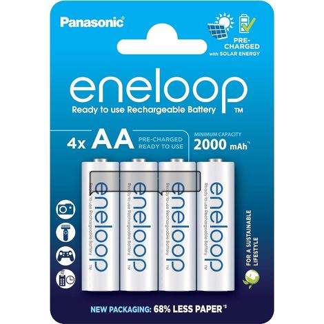Piles Rechargeables AAA (Lot de 4) - 800 mAh NiMH - pré-chargées (1/5)