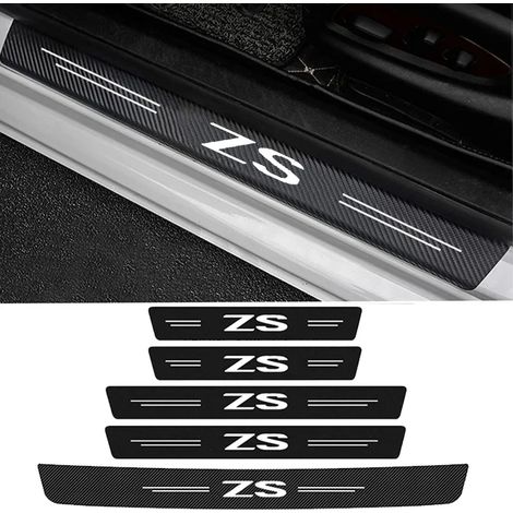 (5 pièces) pour Morris Garages MG ZS HS Logo Seuil de porte Protection anti-rayures Bandes de protection de seuil de coffre arrière Autocollant de seuil de porte (1/2)