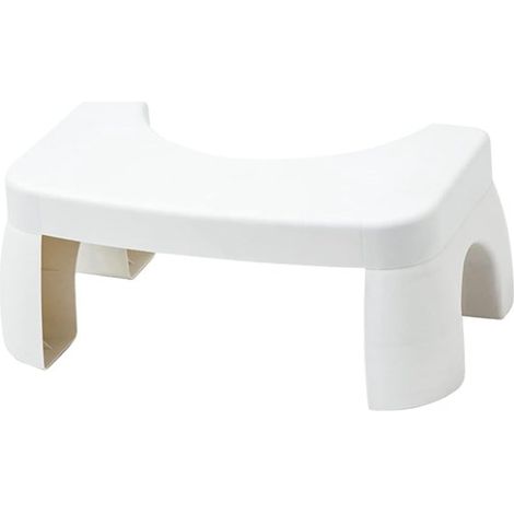 Toilettenhocker mit Fußstütze – Rutschfeste Toilettenhilfe für Erwachsene – Kunststoff – Optimale Hocke-Position für eine gesunde Darmtätigkeit (1/5)