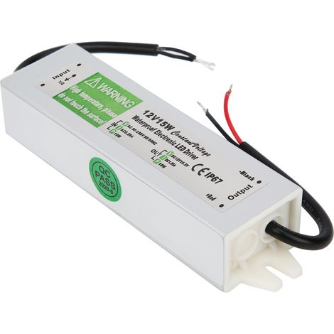 Wasserdichtes Schaltnetzteil 15W AC90-250V LED-Treiber-Transformator-Netzteil DC12V (1/5)