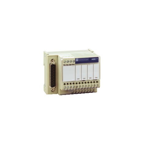 Sottobase connessione ABE7 - Per la distribuzione di 4 termocoppie - ABE7CPA412