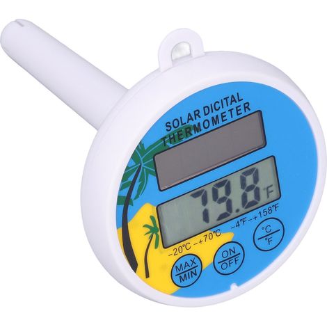 Solarbetriebenes Poolthermometer, digitales Spa-Thermometer, Wassertemperaturanzeige mit eingebautem Akku (1/5)