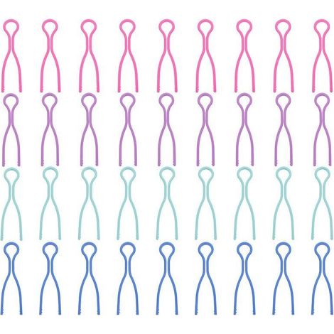Pinces de Canette, 100 Pièces Pinces Bobines Fil, Pinces à Bobines de Fil, Support de Bobine en Plastique Clips à Canette, Porte-Bobines Porte Fil Canette Clips