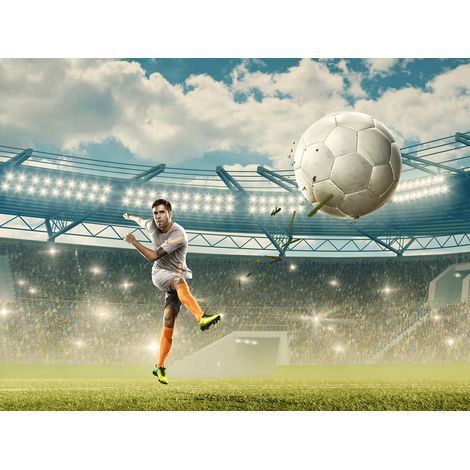 Papier peint panoramique Football - Joueur de Foot - 130 cm x 98 cm (1/2)