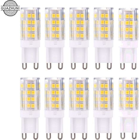 Ampoule à économie d'énergie de lampe de maïs en céramique de source lumineuse (10pcs G9-5W (lumière chaude)) (1/4)
