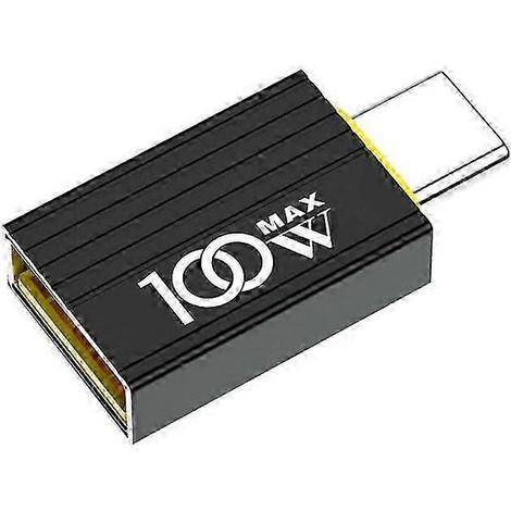 USB-C-auf-USB-3.0-10-Gbit/s-Adapter, USB-C-Stecker auf USB-3.0-Adapter (Schwarz) (1/5)