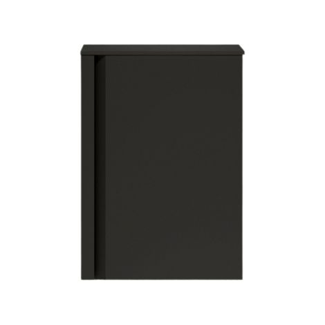 Saniclass Chaci Meuble sous-lavabo pour lave-mains - 40x55cm - 1 porte - avec plan de dessus - noir mat