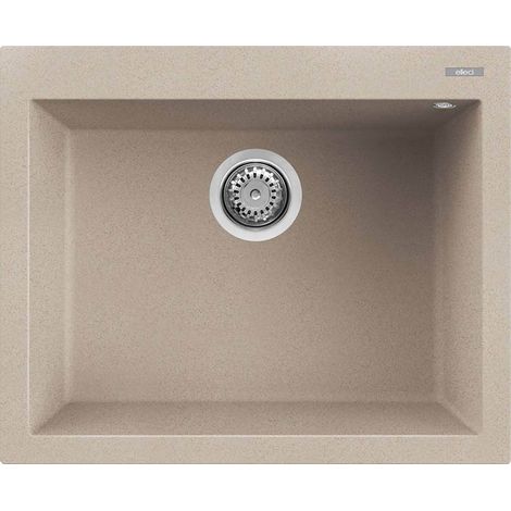 Lavello Elleci Incasso 1 vasca 61x50 Quadra 110 Granitek Avena LGQ11051 (1/6)
