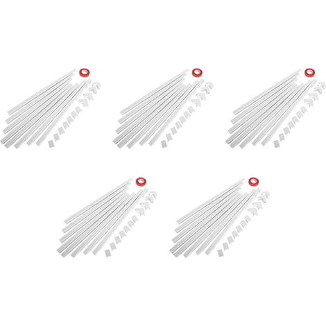 Kit de 5 cache-câbles simples - Système de gestion des câbles muraux CMC-03 - Kit de cache-câbles de 125 pouces (1/4)