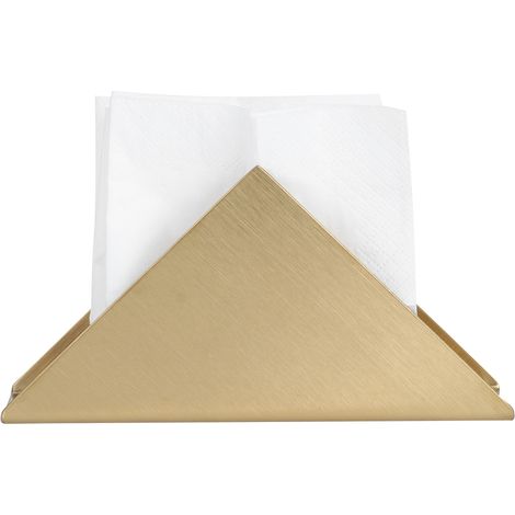 Porte-serviettes en papier triangulaire en acier inoxydable pour cuisine, salle de bain, chambre (1/5)