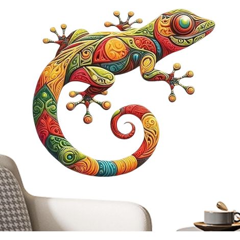 Gecko Wanddekoration Gecko Wandkunst Dekorationen Eisen