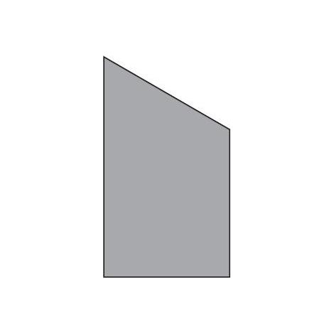 VETRO Glasscheibe ECKE rechts B 1030 x H 1800/1200 mm