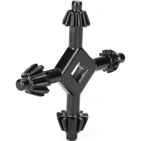 chuck key, chuck key drill chuck key 4-way chuck key for drill presses, 4-way multifunctional steel key for drills 4 in 1 (1/5)
